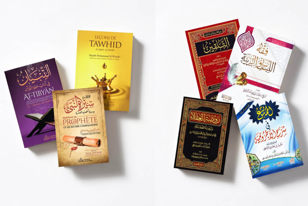 collection de livres islamiques en arabe et français avec coran ouvrages religieux disponibles en ligne