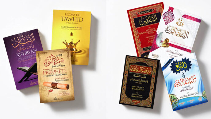 collection de livres islamiques en arabe et français avec coran ouvrages religieux disponibles en ligne